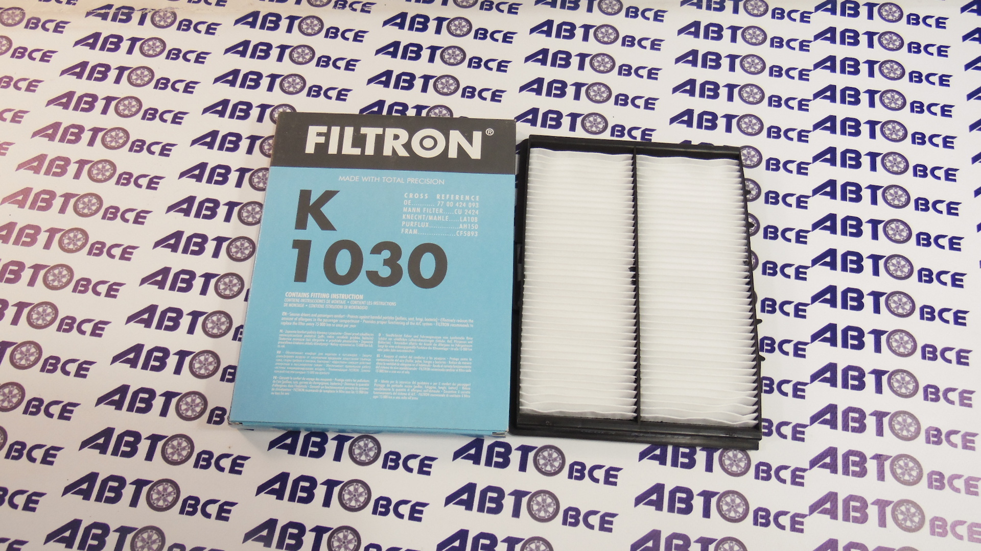 Фильтр салона K1030 FILTRON